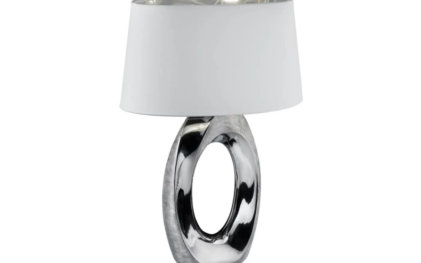 Taba Bordslampa 52cm E27 silver/vit