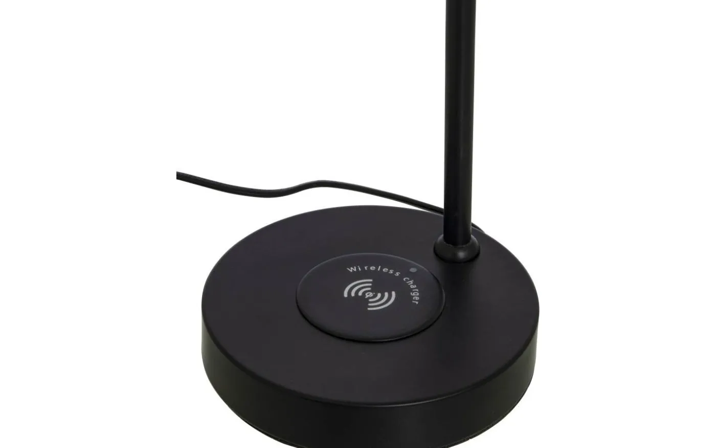 Tabela Bordslampa 52cm med Trådlös Laddning och USB Svart