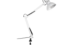 Tajo Klämlampa E27 vit