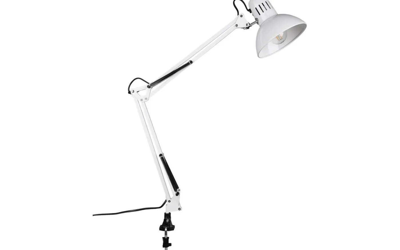 Tajo Klämlampa E27 vit