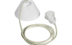 Takupphänge E27 med textilsladd 2,1m Beige