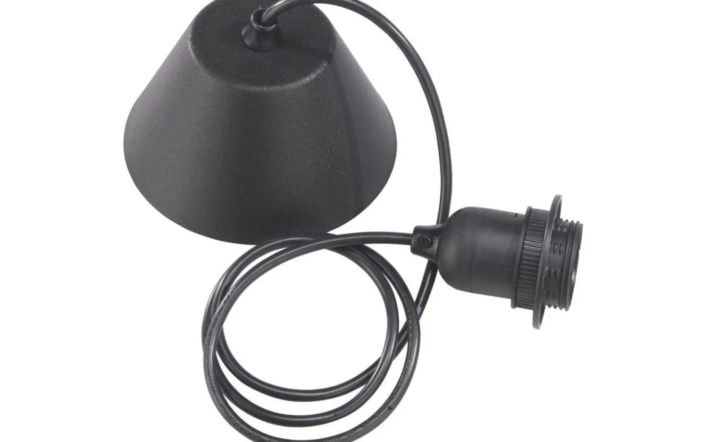 Takupphänge Svart sladd 2,1m