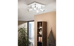 Tamara Takspotlight 26cm GU10 LED 3000K 4x3,3W Vit IP44