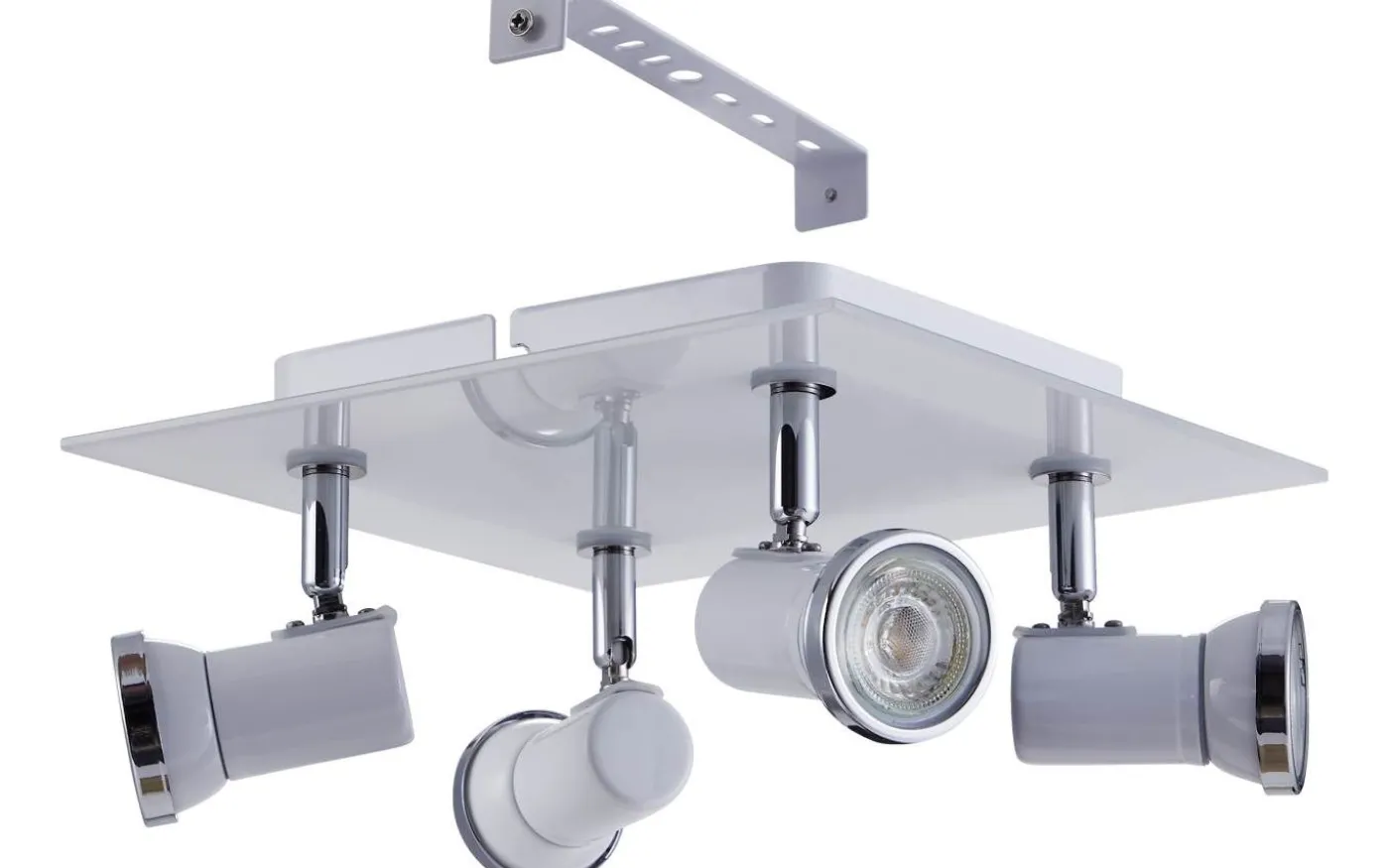 Tamara Takspotlight 26cm GU10 LED 3000K 4x3,3W Vit IP44