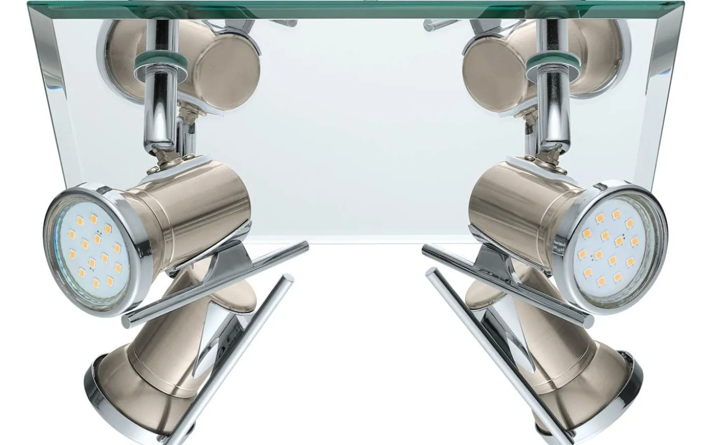 Tamara Takspotlight 24cm GU10 LED 3000K 4x3W Nickel IP44