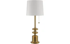 Tanger Bordslampa 56cm Brons/Vit
