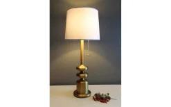 Tanger Bordslampa 56cm Brons/Vit