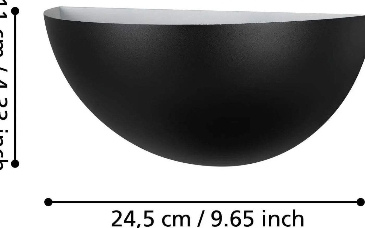 Tanura Vägglampa Svart