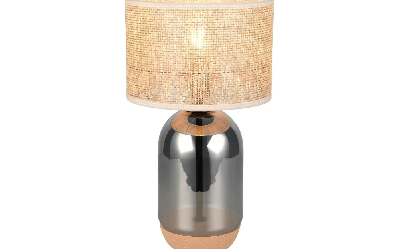 Tara Bordslampa 43cm E27 beige/förkromad