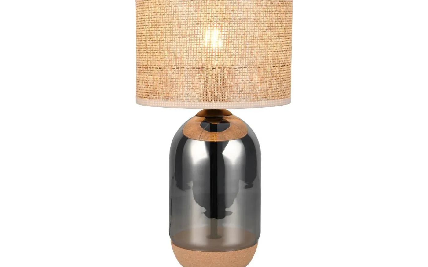 Tara Bordslampa 43cm E27 beige/förkromad