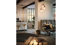 Tarbes Taklampa 79cm 3L Koppar