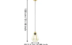 Tarbes Fönsterlampa 17,5cm Mässing