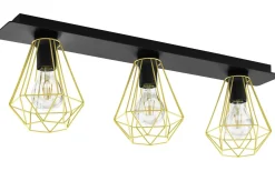 Tarbes Plafond 77cm Svart/Mässing