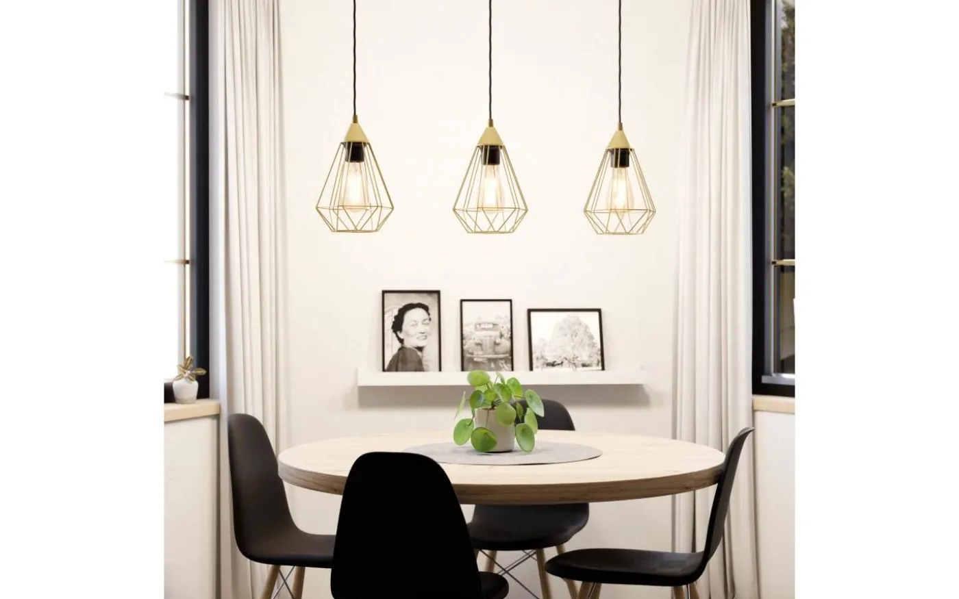 Tarbes Taklampa 80cm Mässing