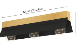 Tarrafo Plafond 64cm Svart/Natur