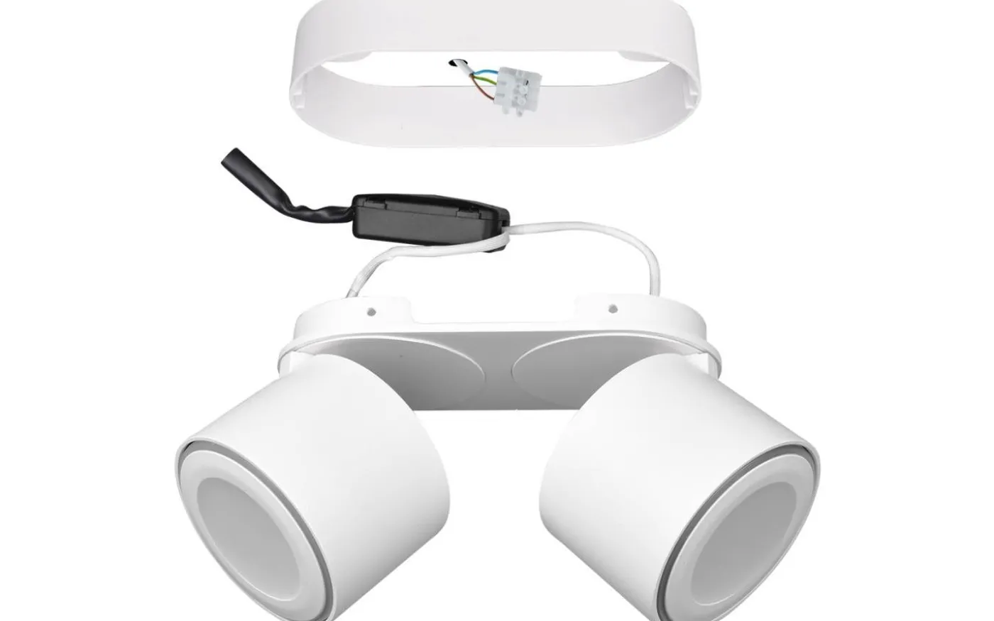 Taurus Spotlight LED 2-delat mattvitt