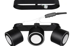 Taurus Spotlight LED 3-delad mattsvart