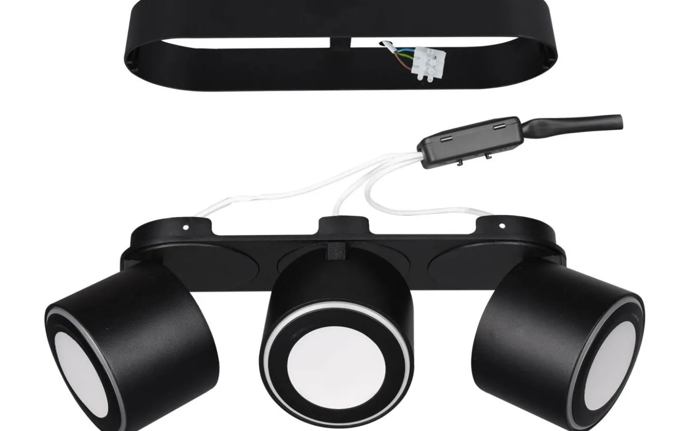 Taurus Spotlight LED 3-delad mattsvart