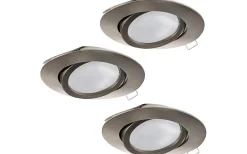 Tedo Spotlight 3-Pack GU10 LED 3000K 3x4,6W Nickel