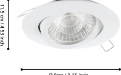 Tedo Spotlight 3-Pack 3-steg DIM GU10 LED 3000K 3x4,8W Vit