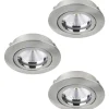 Tedo Spotlight 3-Pack 3-steg DIM GU10 LED 3000K 3x4,8W Nickel