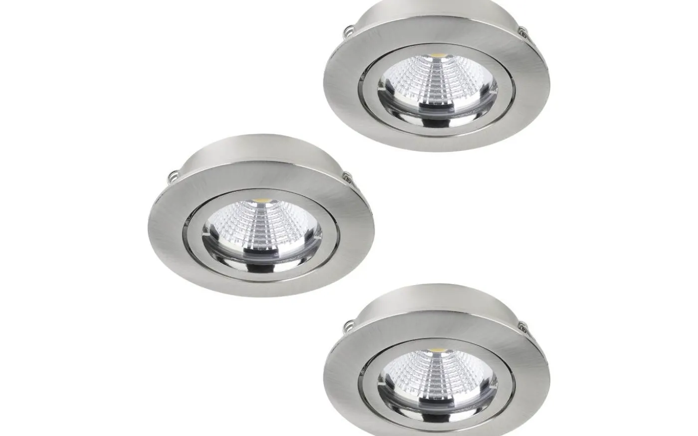 Tedo Spotlight 3-Pack 3-steg DIM GU10 LED 3000K 3x4,8W Nickel