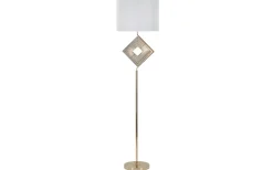 Tempo Golvlampa 161cm Vit/Guld