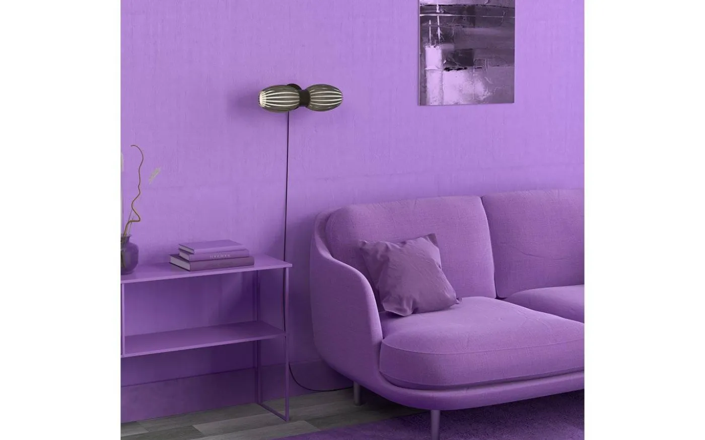 Tentacle Duo Vägglampa 34cm Svart/Rökfärgad