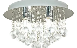 Teresa Kristallplafond 36cm Krom IP44