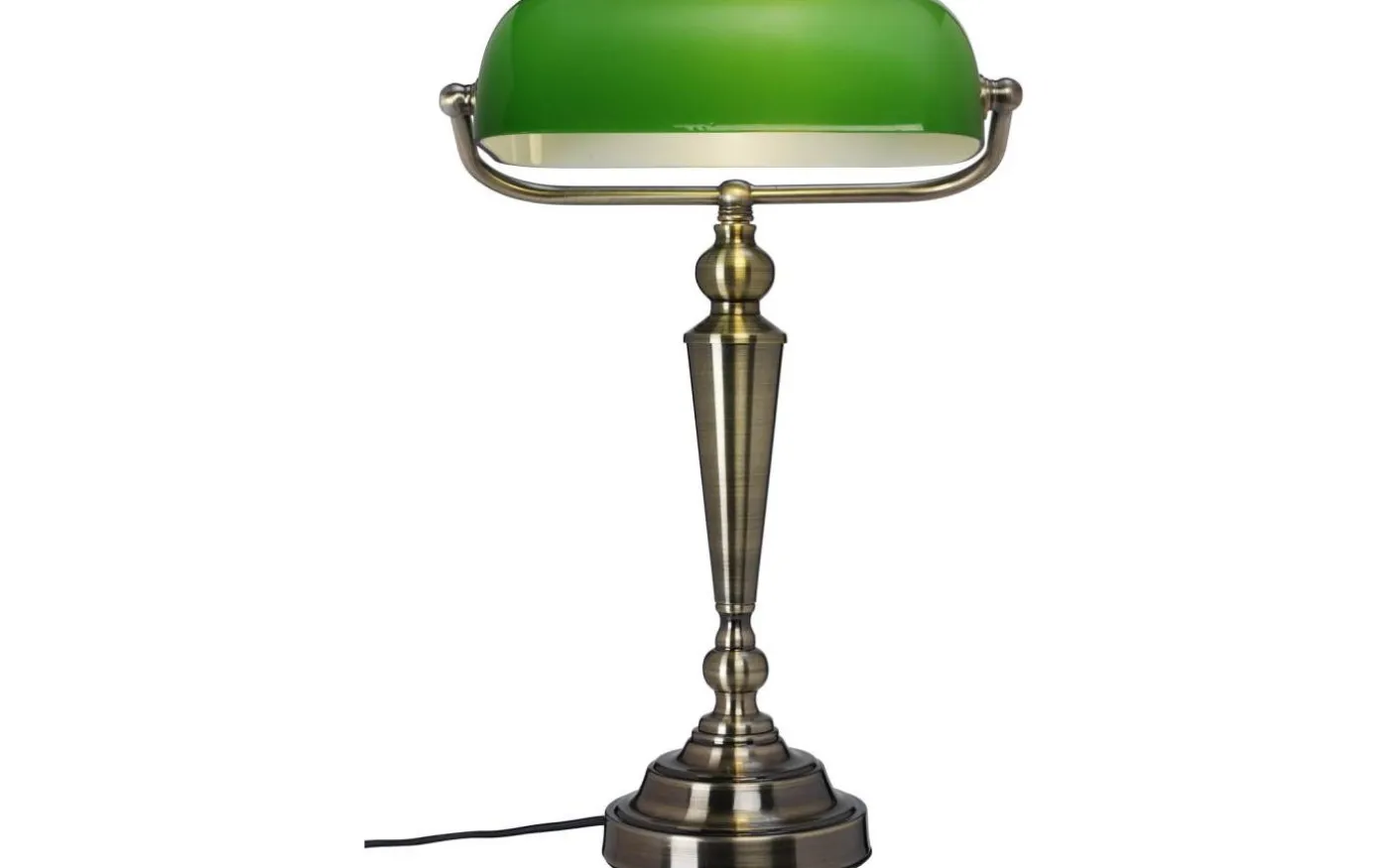 The Banker Bordslampa 41cm Antik/Grön