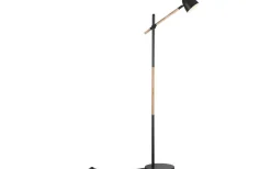 Theo Golvlampa 131cm Trä/Svart