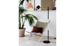 Theo Golvlampa 131cm Trä/Svart