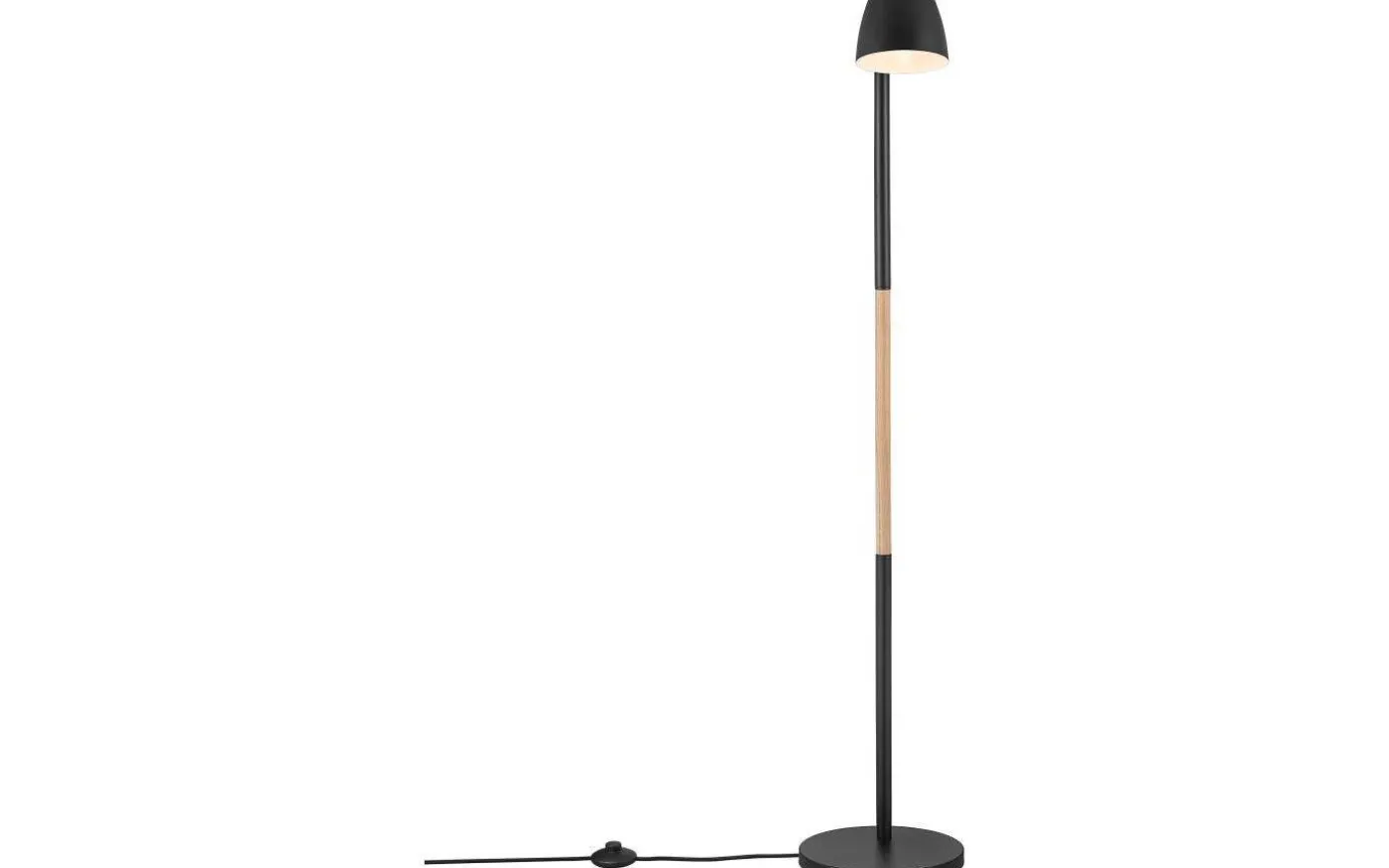 Theo Golvlampa 131cm Trä/Svart