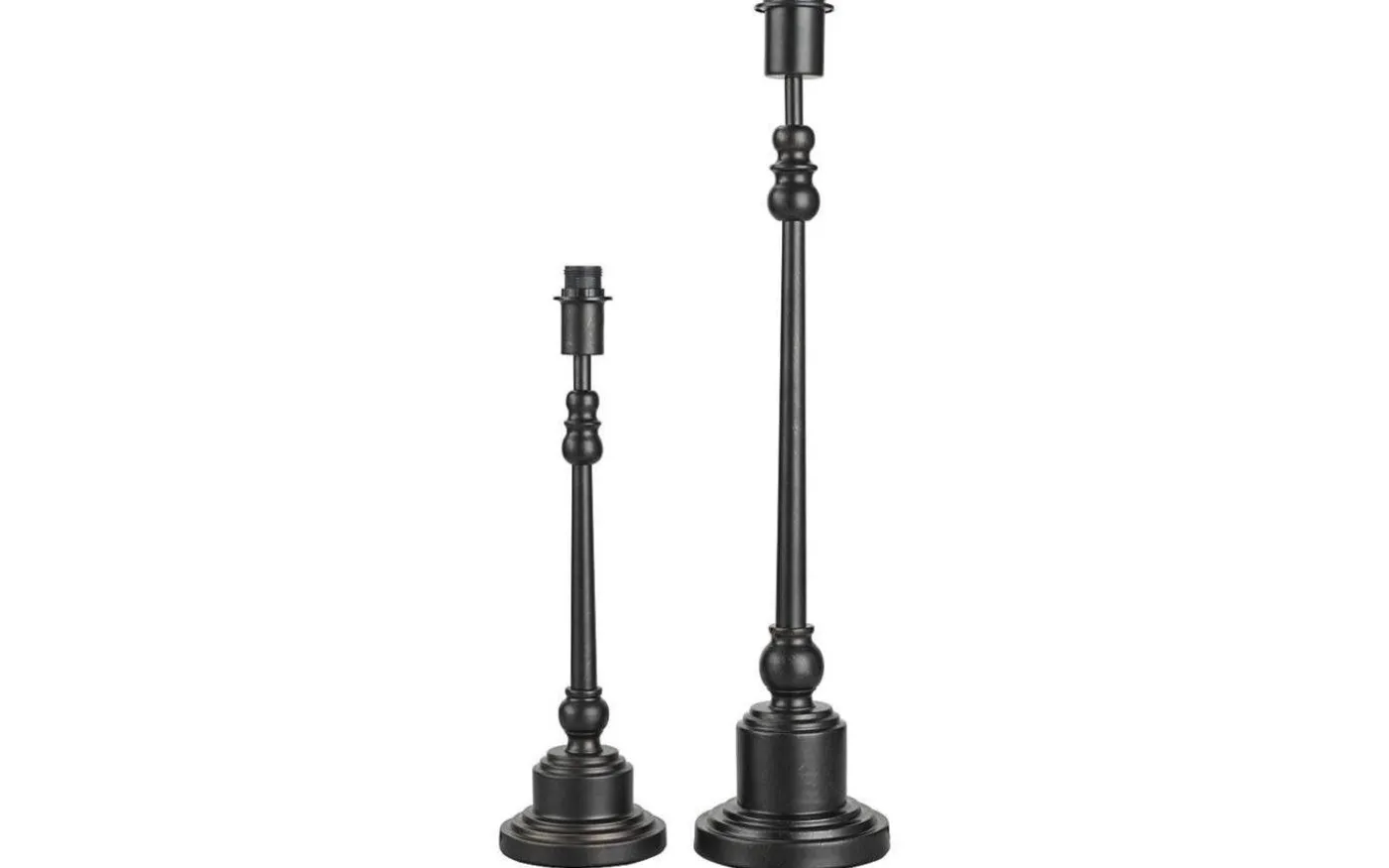 Theo Lampfot 63cm Svart/guld