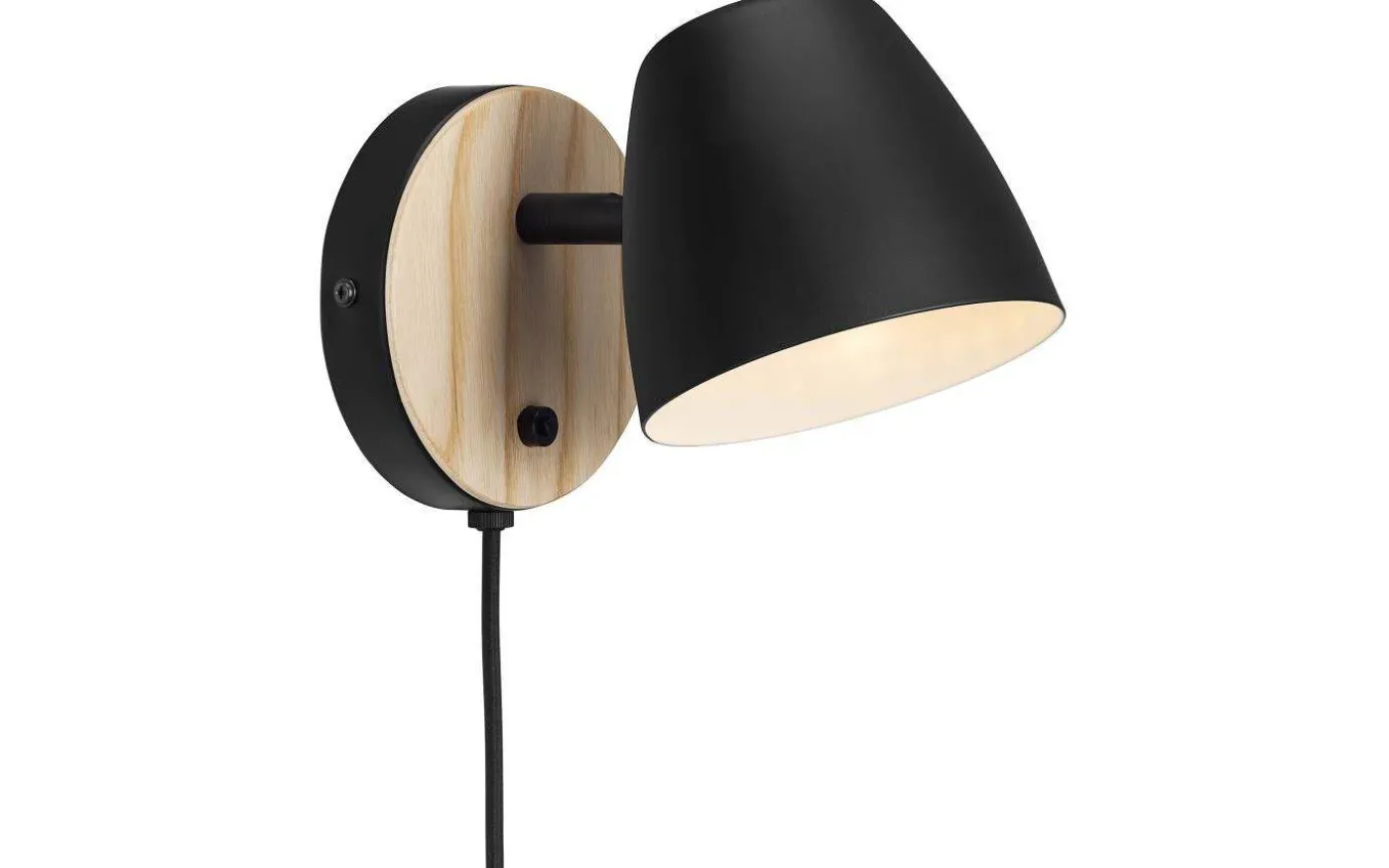 Theo Vägglampa Trä/Svart
