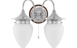 Tigerstedt - Förnicklad / Brytare / Brunt fäste