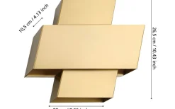 Timparossa Vägglampa Guldfärgad