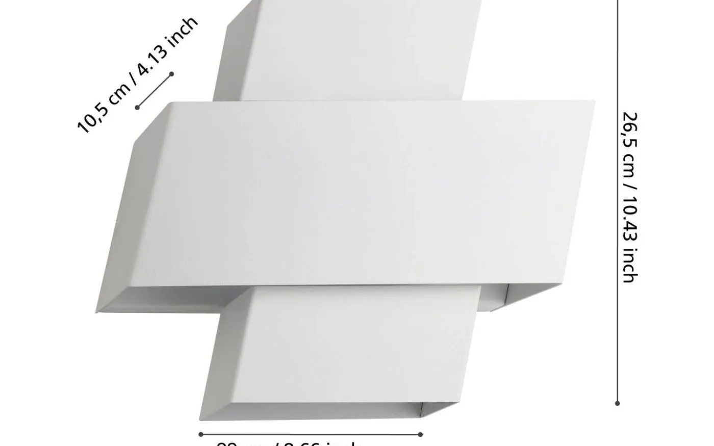 Timparossa Vägglampa Vit