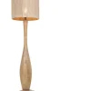 Toba Golvlampa E27 trä/beige