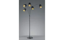 Tommy Golvlampa 5-delad kurvad E14 matt svart/guld