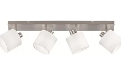 Tommy Spotlight 4-delad E14 borstad stål/vit