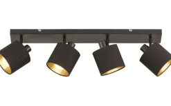 Tommy Spotlight 4-delad E14 matt svart/guld