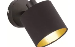 Tommy Spotlight E14 matt svart/guld