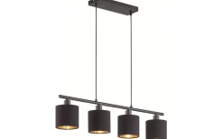 Tommy Takpendel 4xE14 matt svart/guld