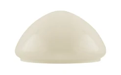 Toppig bordlampskärm 235 - Benvitt överfångsglas