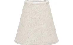 Toppringskärm E14 Ø15cm Lin Ljus Beige