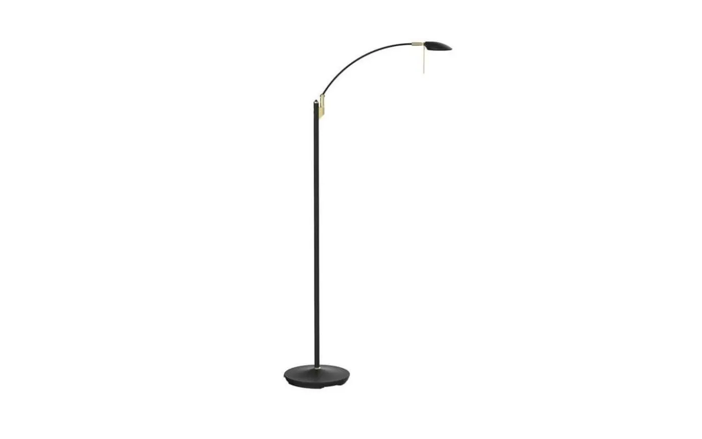 Toreno Golvlampa 127cm LED Svart/Mässing