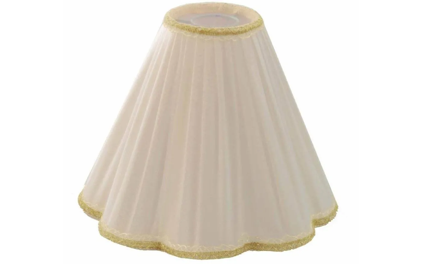 Torino Plisserad Toppringskärm Ø25cm Beige