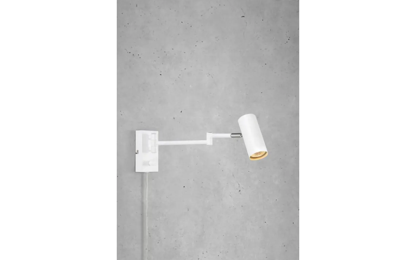 Torino Vägglampa 1L Vit