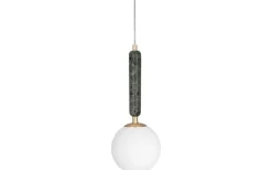 Torrano Fönsterlampa 15cm E14 Grön/Opalvit